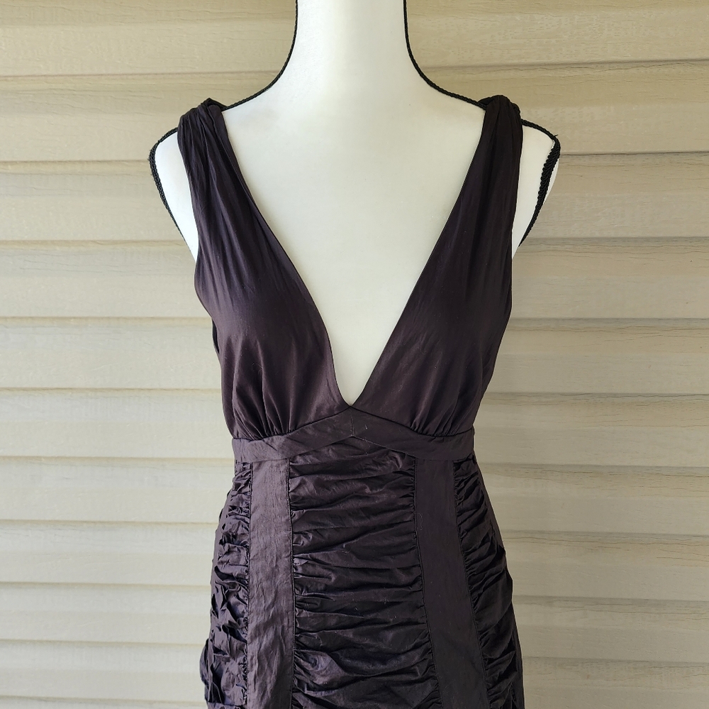 Marc Jacobs plunge neckline midi dress size 6 - Picture 3 of 14